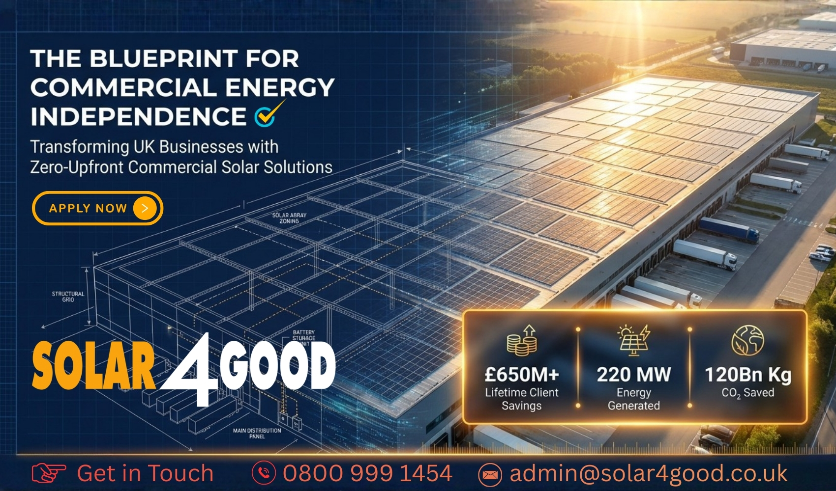 commercial solar panels on warehouse roof uk