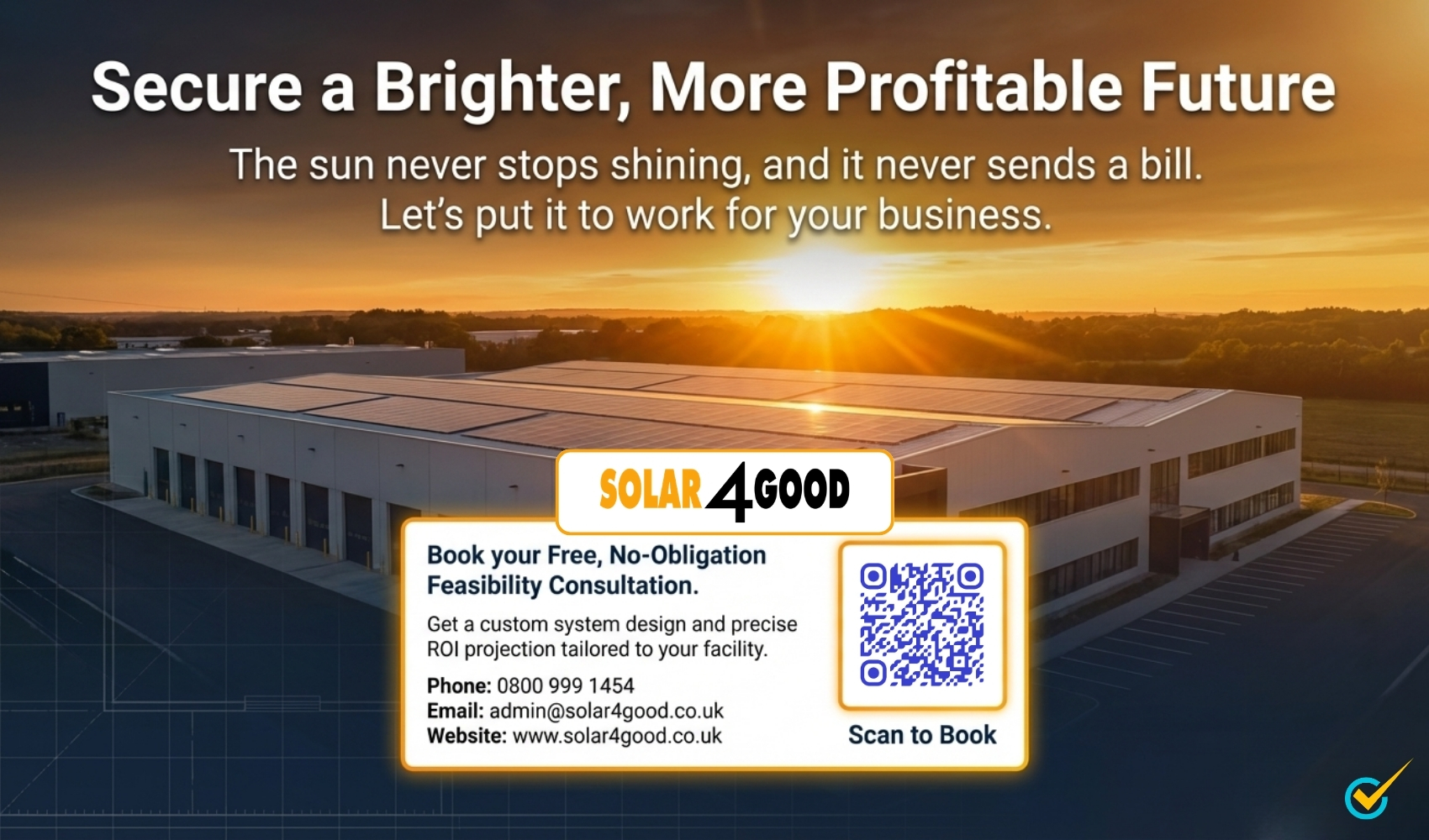 industrial building rooftop solar panel installation uk